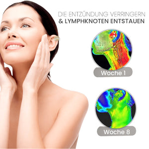 Uhani iz belega oniksa Oveallgo™ Auricular Therapy