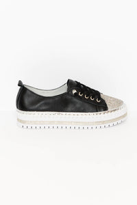 Crystal Silver Leather Casual Women's Shoes - 50% popust za omejen čas